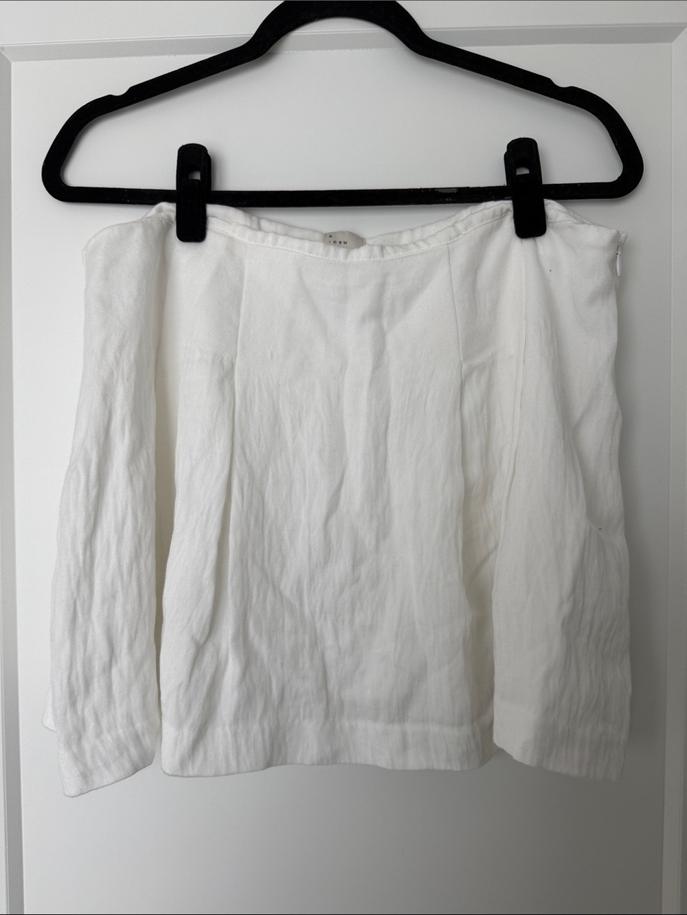 Linen mini skort